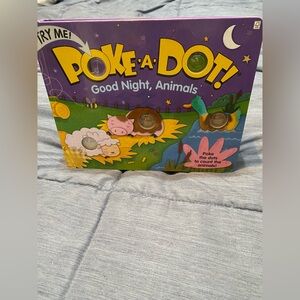 Melissa & Doug Purple Good Night Animals Book Poke a Dot